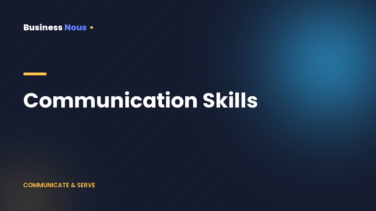 Communication Skills