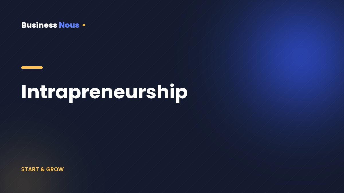 Intrapreneurship