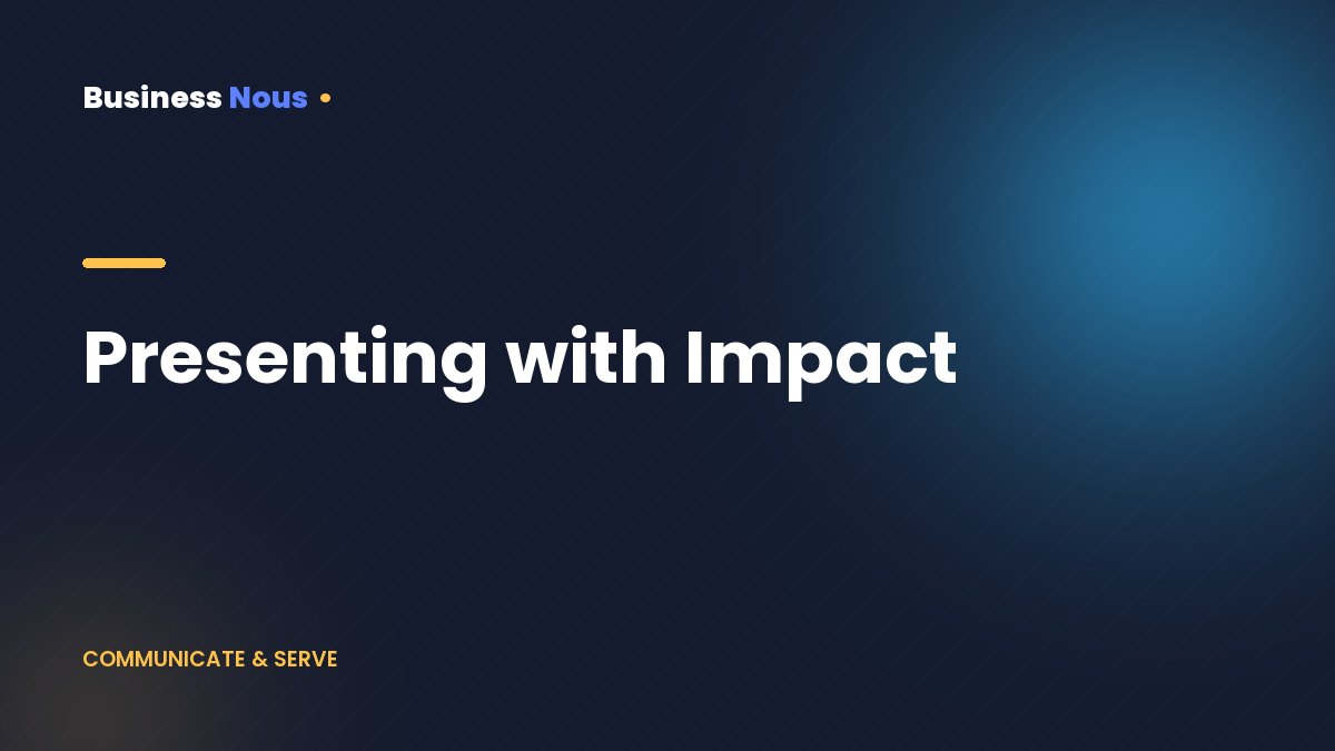 Presenting with Impact